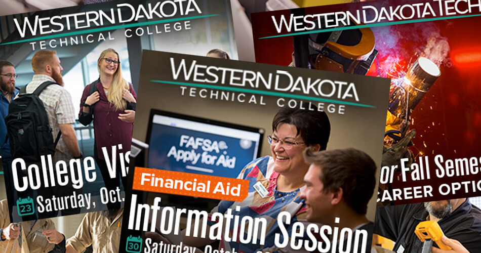 Image of a home page slide used for the Western Dakota Tech website.