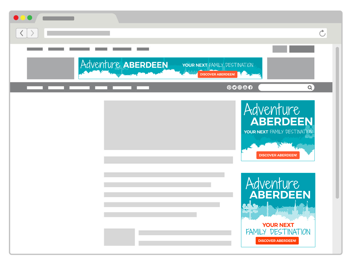 Aberdeen Hotel Alliance Digital Ads.
